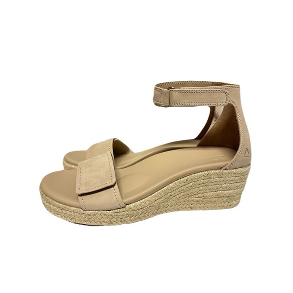 NEW ABEO Womens Size 7 Riviera Ankle Wedge Sandal w Metatarsal Pad Sand Nubuck - Picture 4 of 10